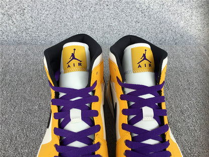 Jordan 1 Mid SE Lakers (GS)