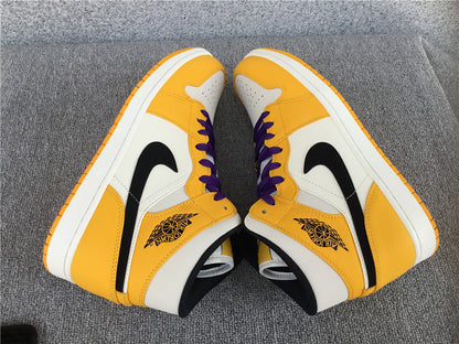 Jordan 1 Mid SE Lakers (GS)