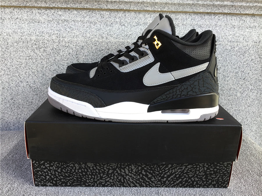 Jordan 3 "Tinker Black Cement Gold"