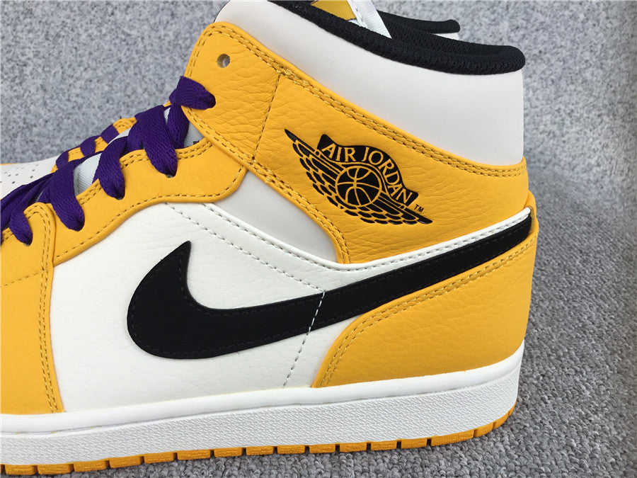 Jordan 1 Mid SE Lakers (GS)