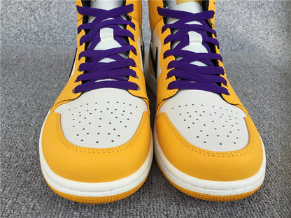 Jordan 1 Mid SE Lakers (GS)