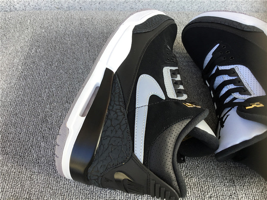 Jordan 3 "Tinker Black Cement Gold"