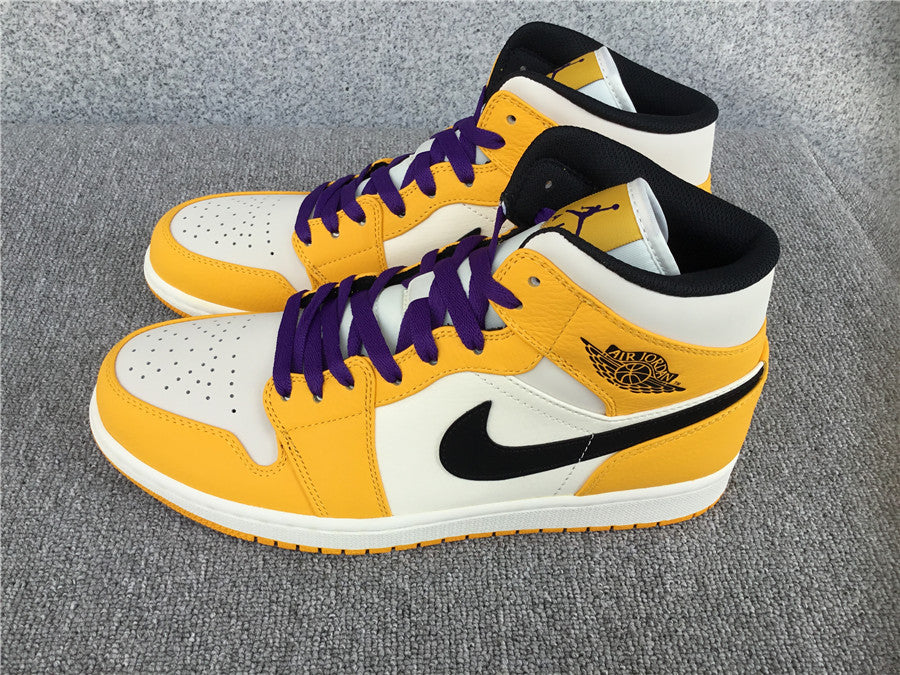 Jordan 1 Mid SE Lakers (GS)