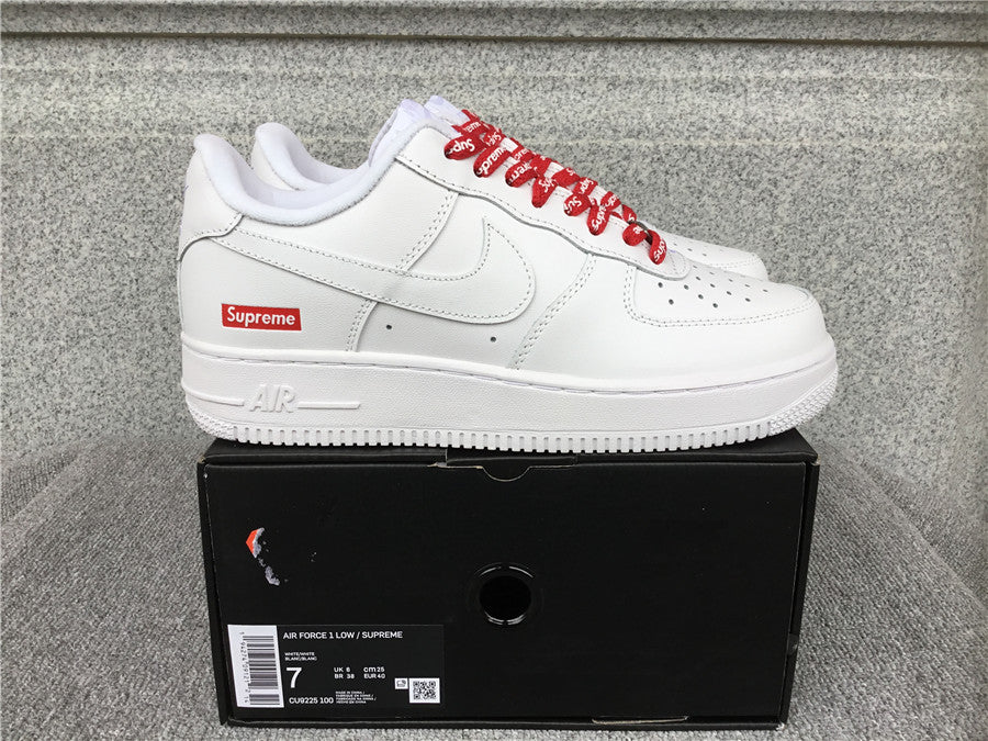 Supreme x Air Force 1 Low White