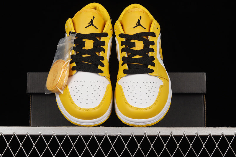 Jordan 1 Low Gs "University Gold White-Black"