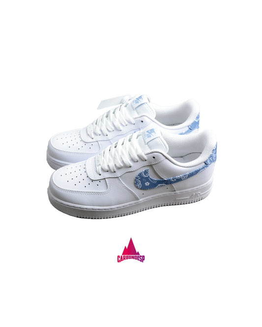 Air Force 1 Essentials Blue Paisley Whiteworn Bluewhite