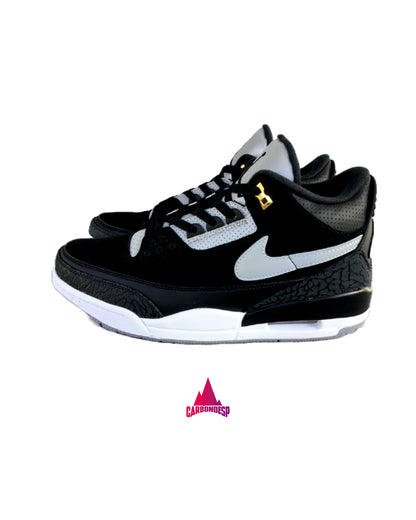 Jordan 3 "Tinker Black Cement Gold"