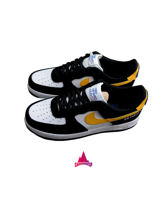 Force 1 Low Athletic Club BlackWhite -University Gold