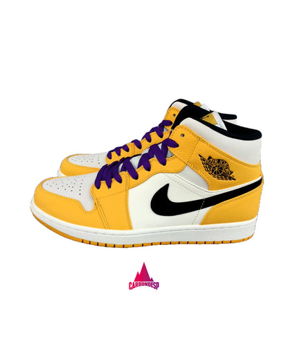 Jordan 1 Mid SE Lakers (GS)