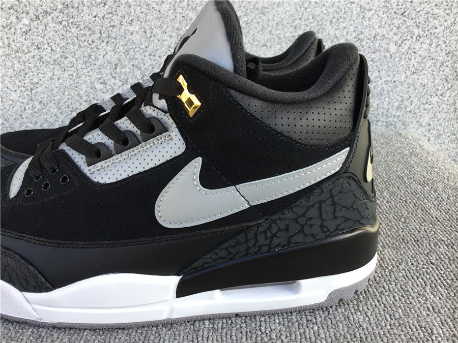 Jordan 3 "Tinker Black Cement Gold"