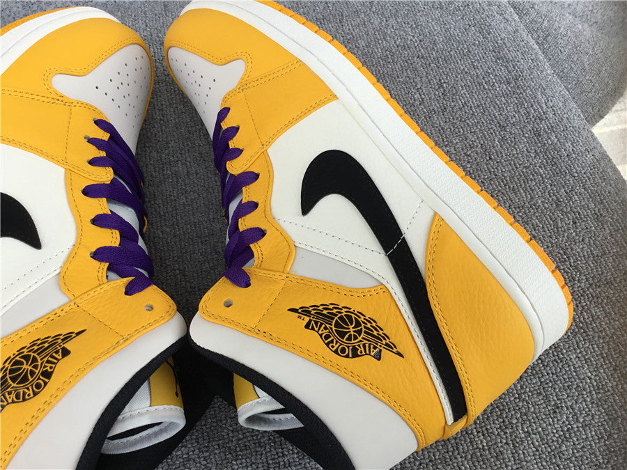 Jordan 1 Mid SE Lakers (GS)