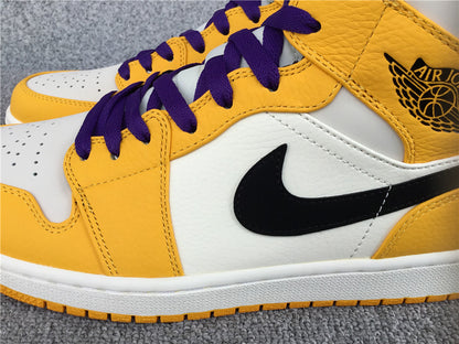 Jordan 1 Mid SE Lakers (GS)